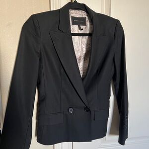 BCBGMaxAzria Black Jacket suit Petite Women’s or Teens business wear silk lining